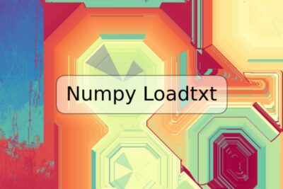 Numpy Loadtxt