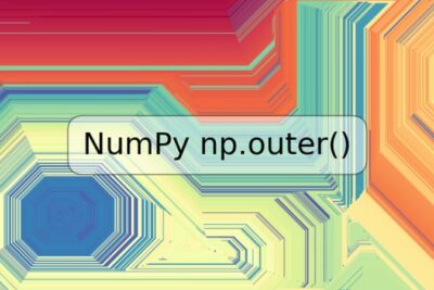 NumPy np.outer()