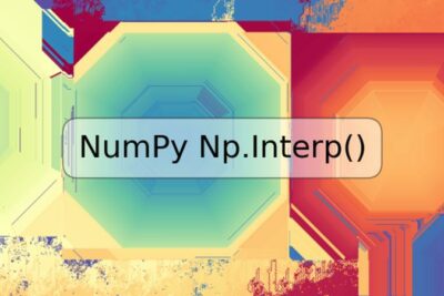 NumPy Np.Interp()