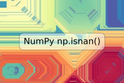 NumPy np.isnan()