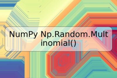 NumPy Np.Random.Multinomial()
