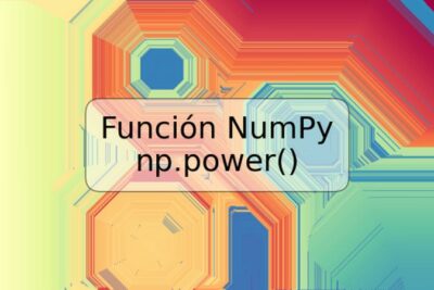 Función NumPy np.power()