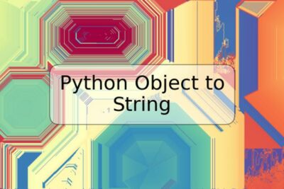 Python Object to String