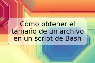 Cómo obtener el tamaño de un archivo en un script de Bash