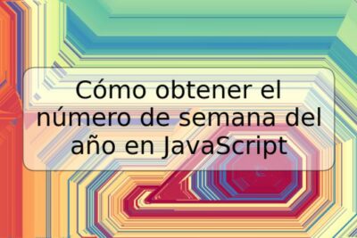 Cómo obtener el número de semana del año en JavaScript