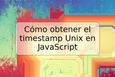 Cómo obtener el timestamp Unix en JavaScript