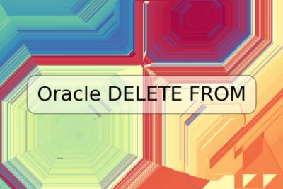 Oracle DELETE FROM