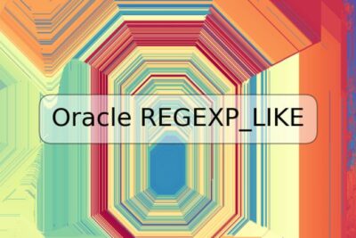 Oracle REGEXP_LIKE