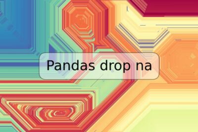 Pandas drop na