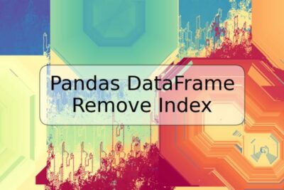 Pandas DataFrame Remove Index