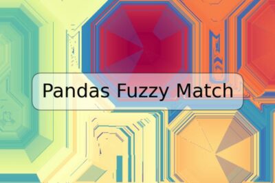 Pandas Fuzzy Match
