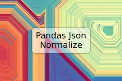 Pandas Json Normalize