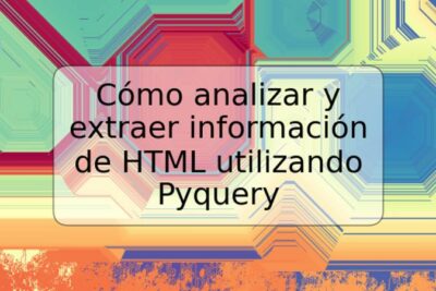 Cómo analizar y extraer información de HTML utilizando Pyquery