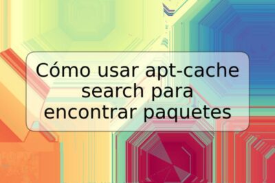Cómo usar apt-cache search para encontrar paquetes