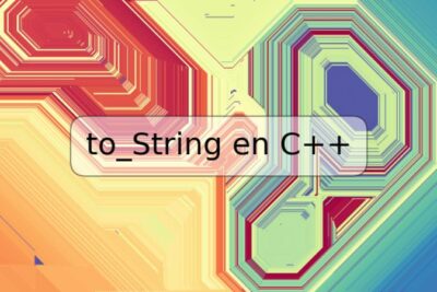 to_String en C++