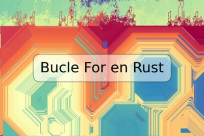 Bucle For en Rust