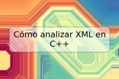 Cómo analizar XML en C++