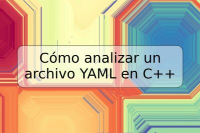 Cómo analizar un archivo YAML en C++
