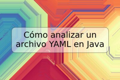 Cómo analizar un archivo YAML en Java