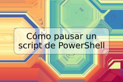 Cómo pausar un script de PowerShell