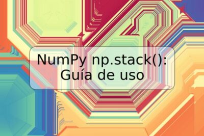 NumPy np.stack(): Guía de uso