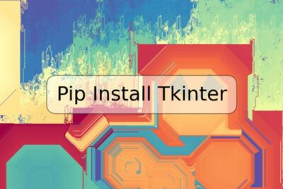 Pip Install Tkinter