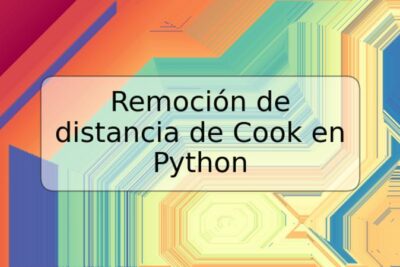 Remoción de distancia de Cook en Python