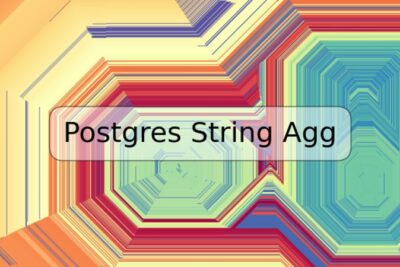 Postgres String Agg