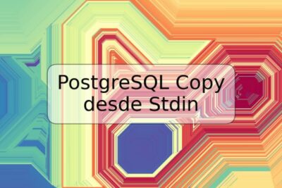 PostgreSQL Copy desde Stdin