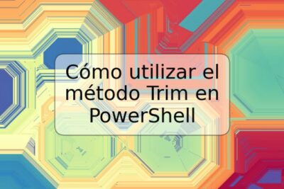 Cómo utilizar el método Trim en PowerShell