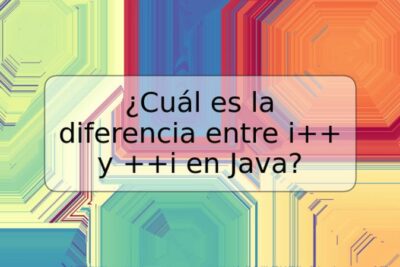 ¿Cuál es la diferencia entre i++ y ++i en Java?