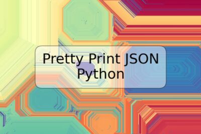 Pretty Print JSON Python