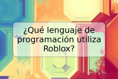 ¿Qué lenguaje de programación utiliza Roblox?