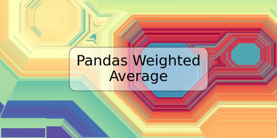 pandas-weighted-average-trspos