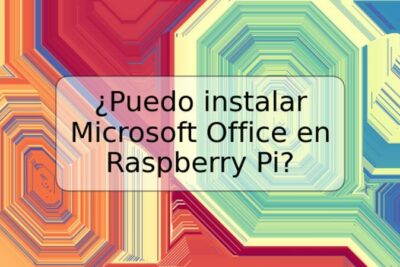 ¿Puedo instalar Microsoft Office en Raspberry Pi?