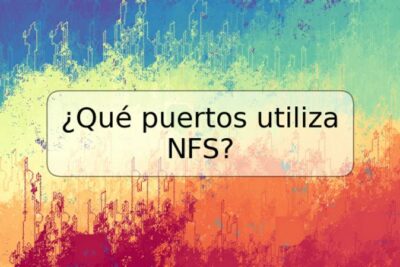 ¿Qué puertos utiliza NFS?