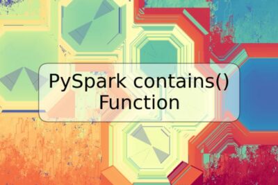 PySpark contains() Function