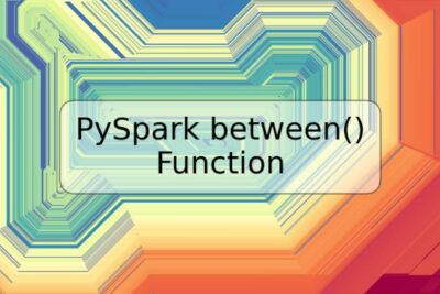 PySpark between() Function