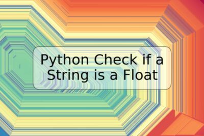 Python Check if a String is a Float