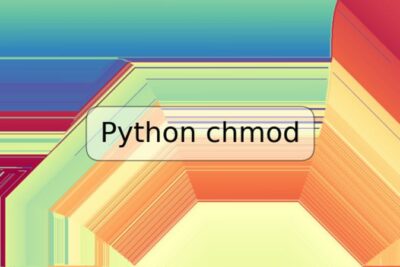 Python chmod