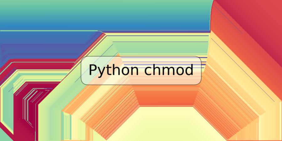 Python chmod