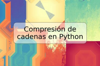 Compresión de cadenas en Python