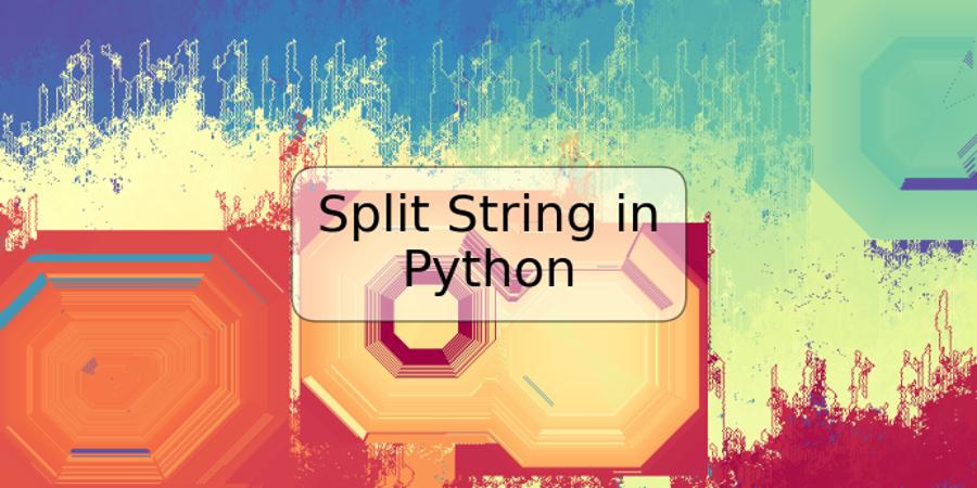 Split String in Python