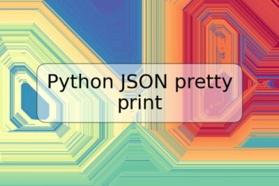 Python JSON pretty print