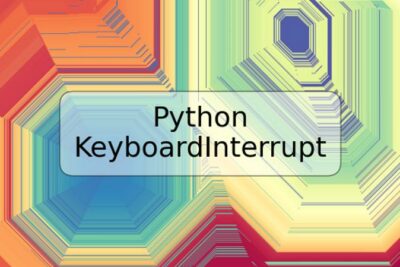 Python KeyboardInterrupt