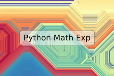 Python Math Exp
