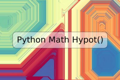 Python Math Hypot()