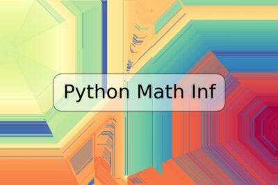 Python Math Inf