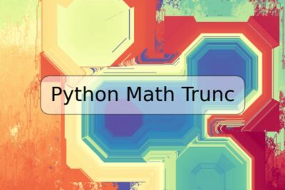 Python Math Trunc