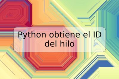 Python obtiene el ID del hilo